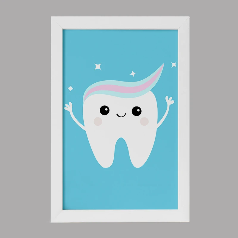 تابلو کودک خندالو مدل دندان و دندان پزشکی کودکانه کد 36736