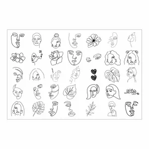 برچسب لنز ناخن مدل L2016