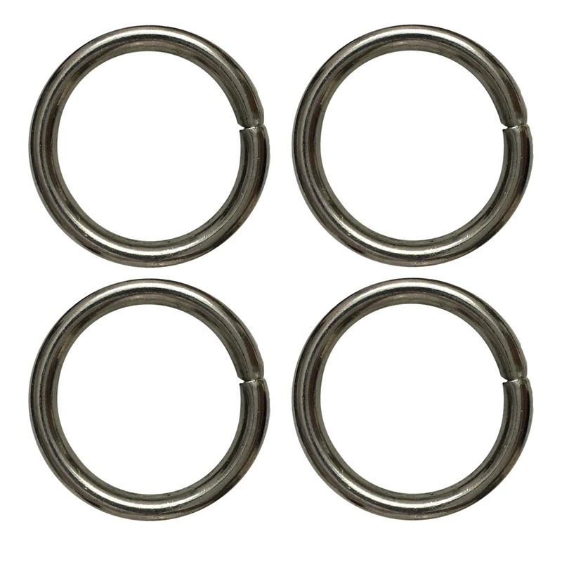یراق کیف دوزی مدل گرد کد Steel-3Cm بسته 4 عددی