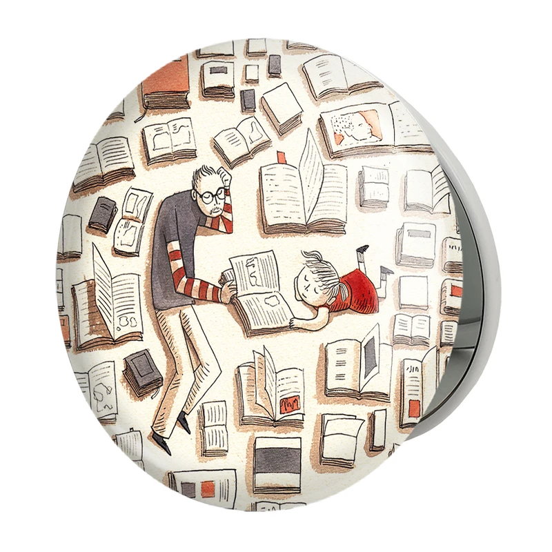 آینه جیبی خندالو طرح کتاب مدل تاشو کد 25866 