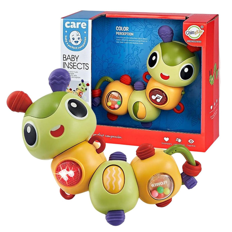 جغجغه مدل کرم پیچشی طرح کاترپیلار موزیکال