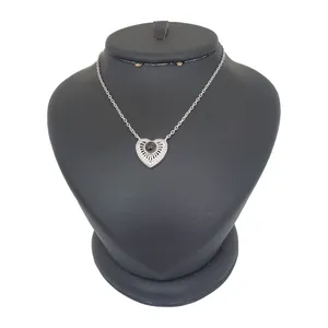 گردنبند نقره زنانه ترمه ۱ مدل قلب کد smed 1045