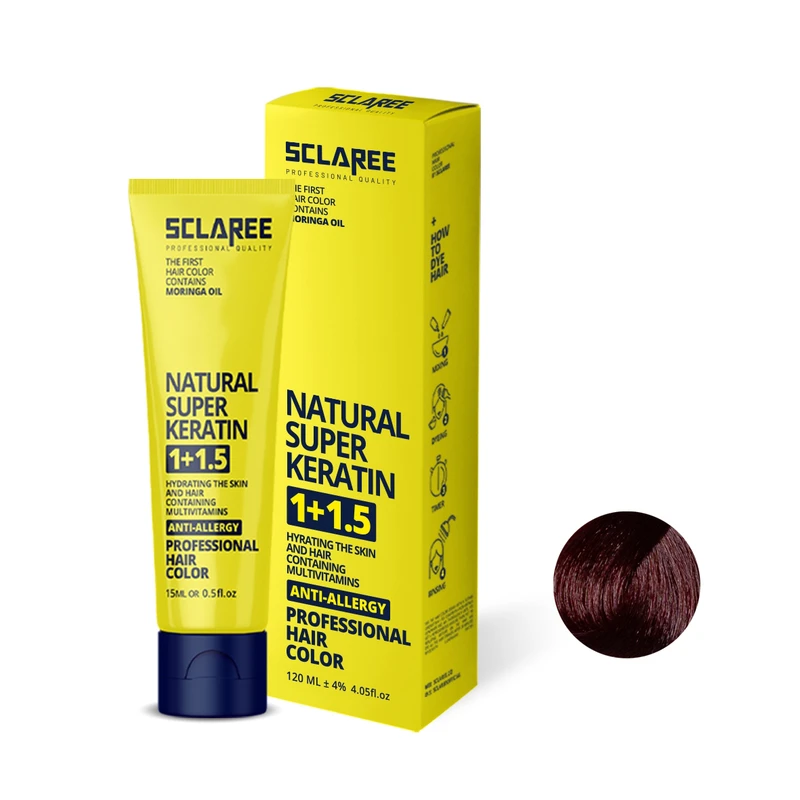 رنگ مو اسکلاره شماره 6.76 حجم 120 میلی لیتر رنگ بلوند شاه بلوطی تیره