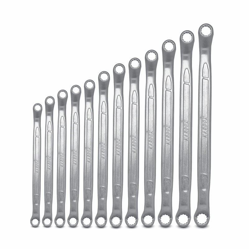 آچار دو سر رینگی هاردکس مدل DIN838 مجموعه 12 عددی