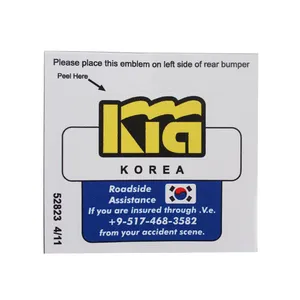 برچسب خودرو مدل KIA01 بسته دو عددی