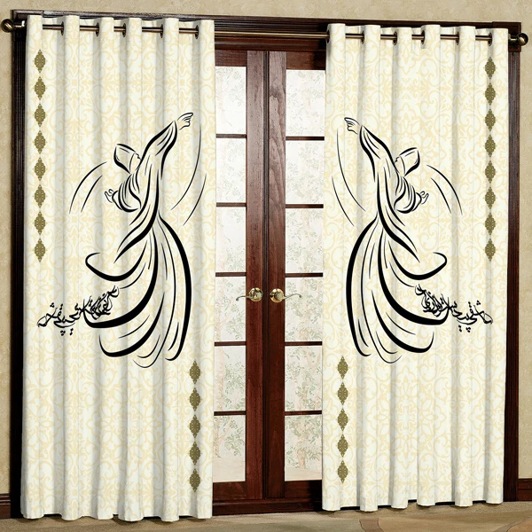 پرده مدل مخمل پانچی کد 7241 سایز 280x140 سانتی متر