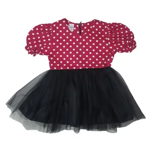 پیراهن دخترانه مدل خال خالی