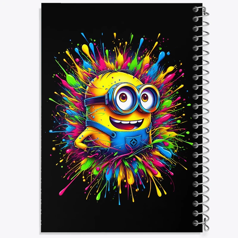 دفتر شطرنجی 50 برگ خندالو طرح مینیون ها (Minions) کد F7099