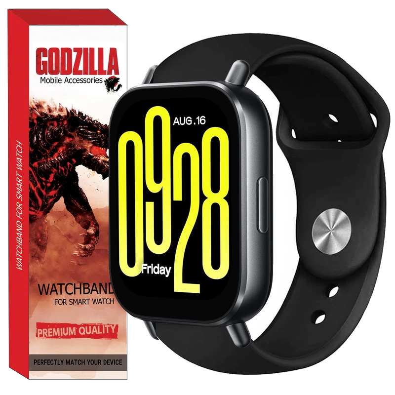 بند گودزیلا مدل SILICONE مناسب برای ساعت هوشمند شیائومی Redmi Watch 5 Active