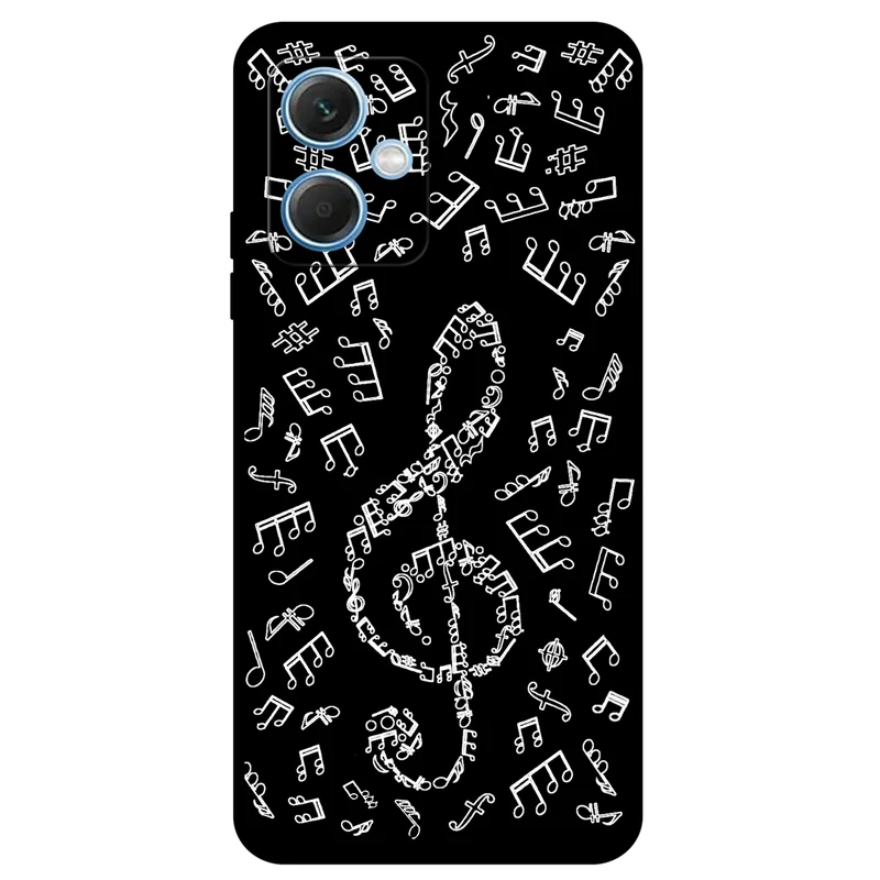 کاور مگافون طرح نوت موسیقی مدل 1370 مناسب برای گوشی موبایل شیائومی Redmi Note 12 5G China