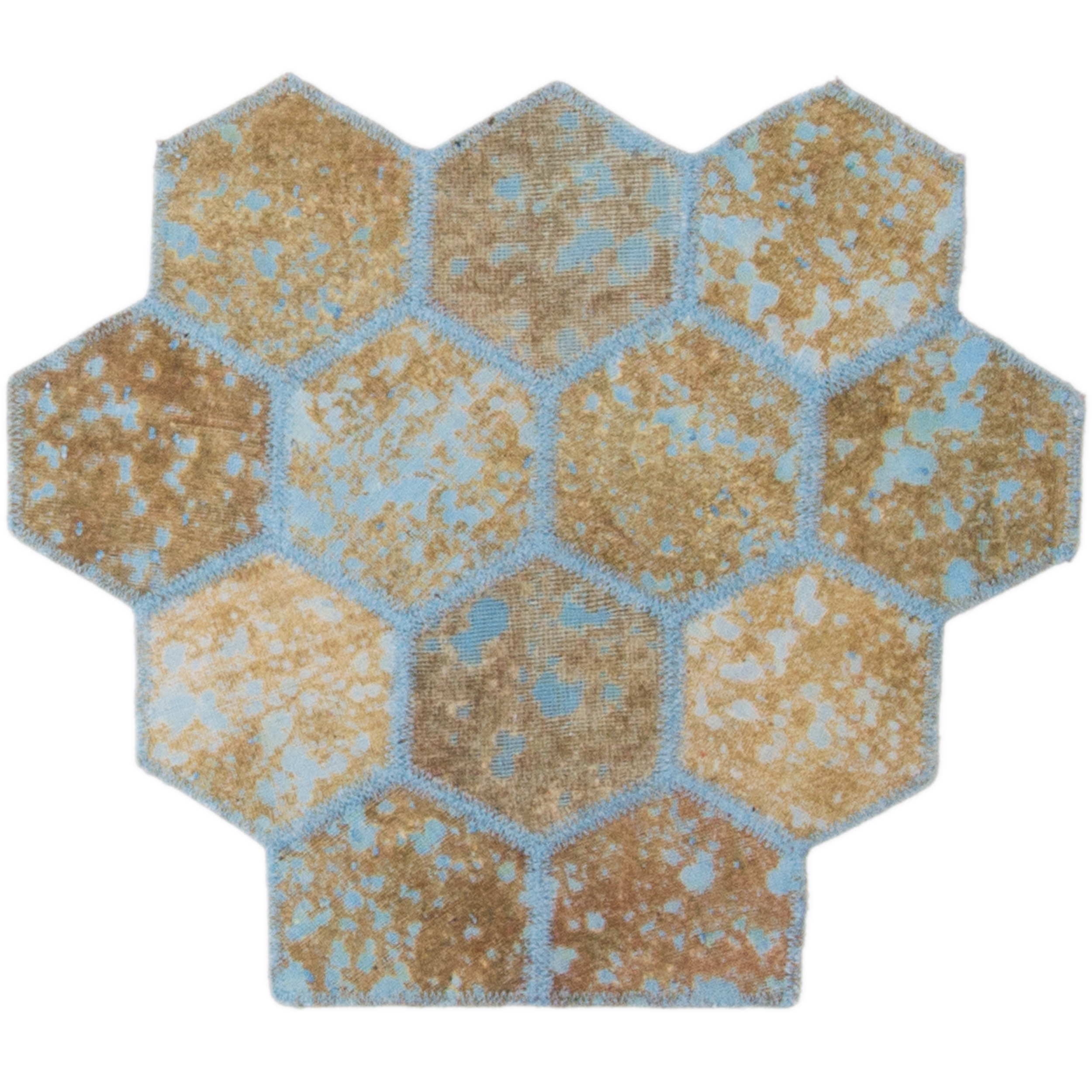 کلاژ فرش دستباف مدل کندو کد11760