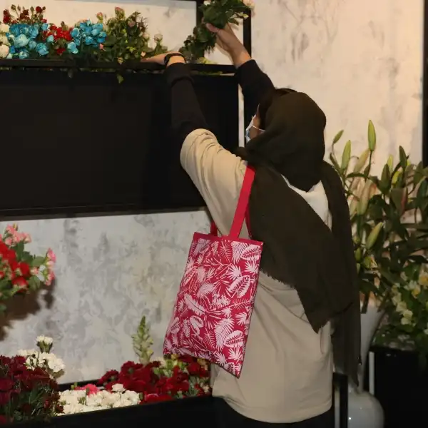 ساک خرید مانیز مدل برگ