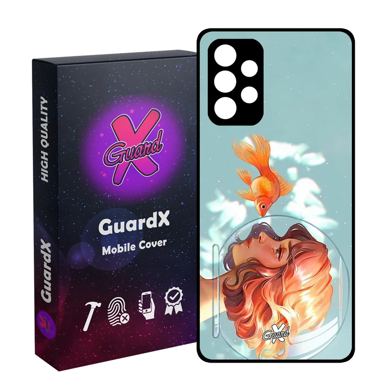 کاور گارد ایکس طرح Girl مدل Glass10020 مناسب برای گوشی موبایل سامسونگ Galaxy A73