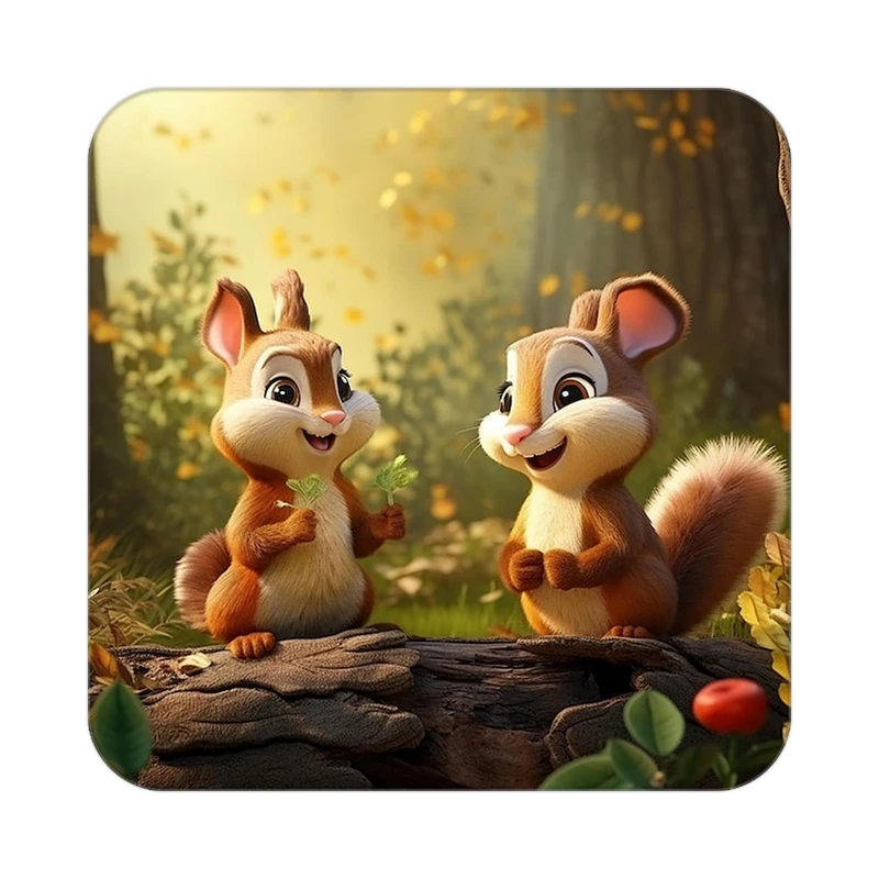 زیر لیوانی کاکتی طرح حیوانات کارتونی مدل mp28700