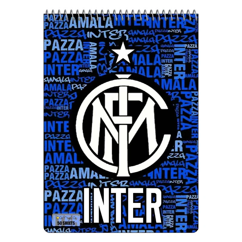 دفتر نقاشی 50 برگ سیمی کارنیکا طرح اینتر میلان Inter Milan کد 18289