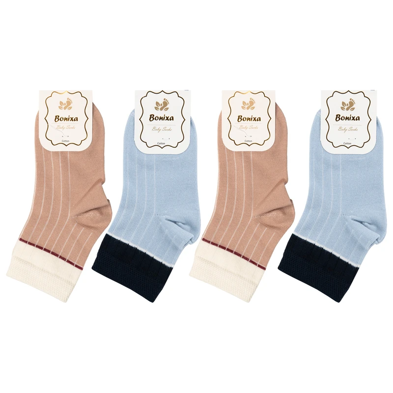 جوراب ساق بلند بچگانه بونیکسا مدل BX41-4 مجموعه 4 عددی