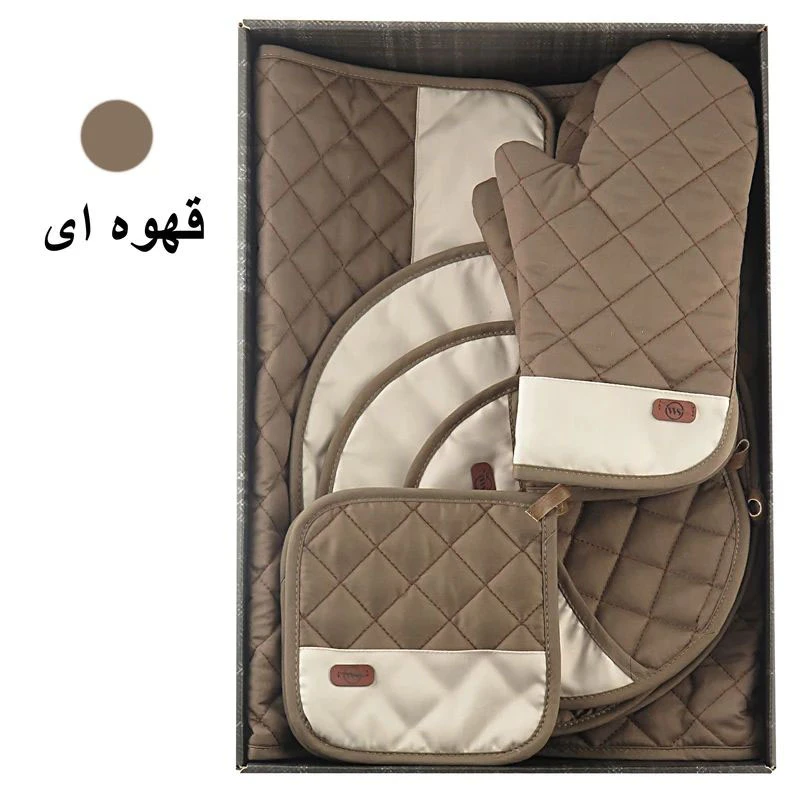 عکس شماره 2 : ست لوازم پارچه ای آشپزخانه 12 پارچه دبلیو اس مدل اشپز باشی
