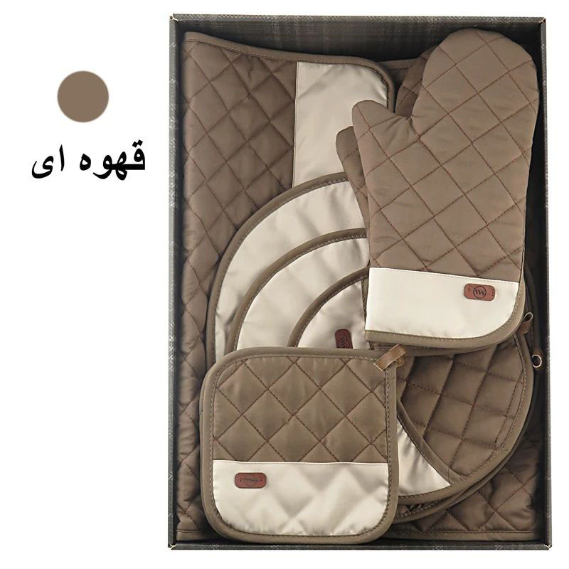 ست لوازم پارچه ای آشپزخانه 12 پارچه دبلیو اس مدل اشپز باشی