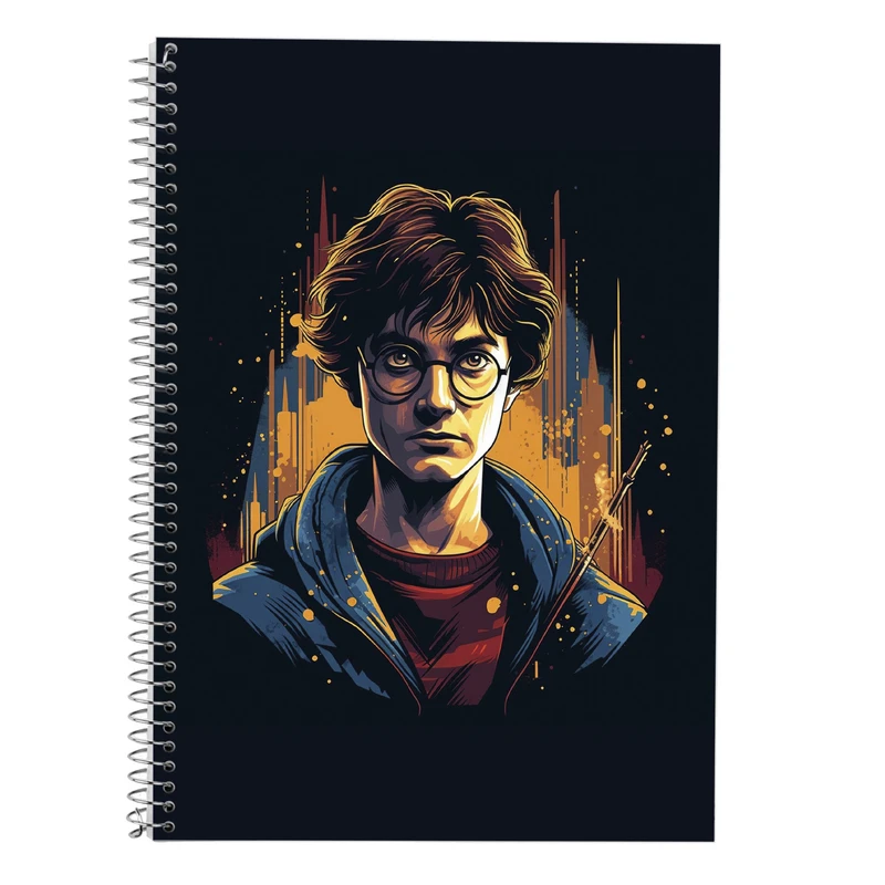 دفتر زبان 50 برگ مدوپد مدل سه خط طرح هری پاتر harrypotter کد DF10277