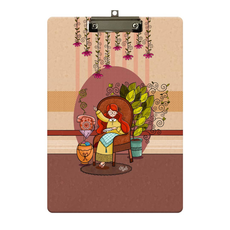 تخته شاسی دایان مدل چک لیست طرح آنجل 10 سایز b5 به همراه کاغذ یادداشت