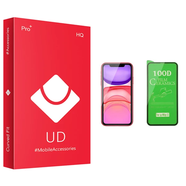 محافظ صفحه نمایش سرامیکی یو دی مدل +PRO مناسب برای گوشی موبایل اپل iPhone 11