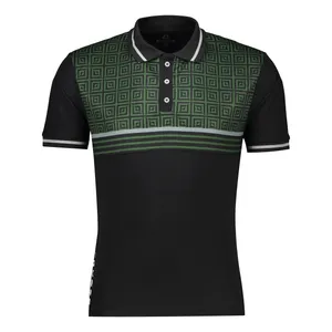 پولوشرت آستین کوتاه ورزشی مردانه مکرون مدل پرشین