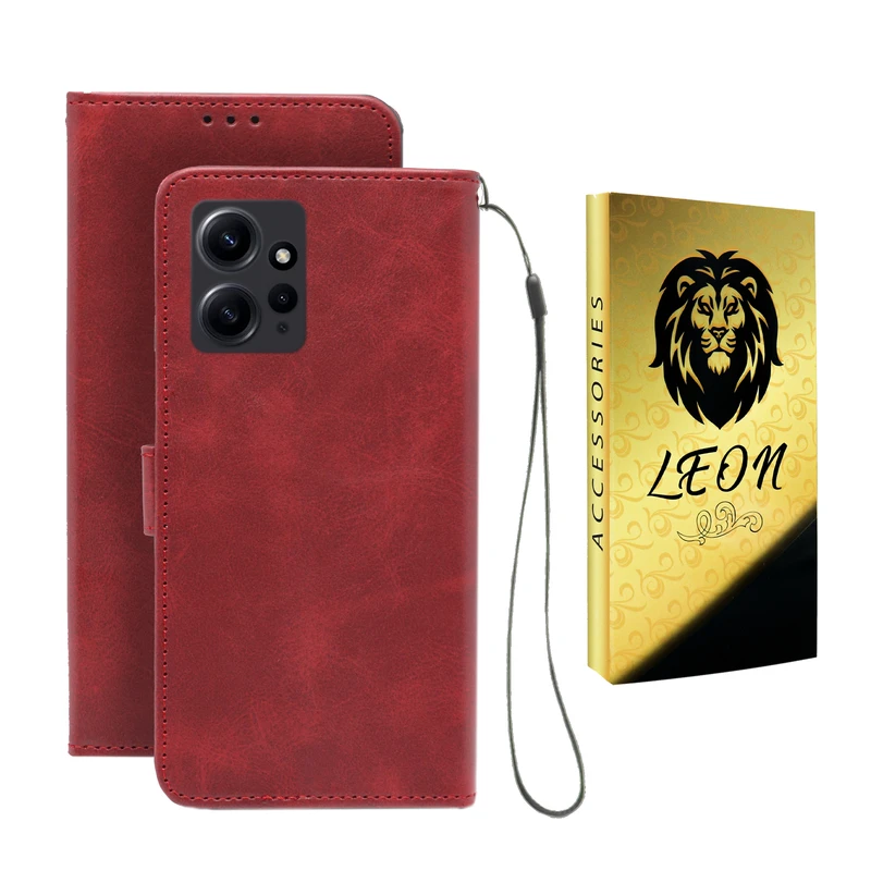 کیف کلاسوری لئون مدل Band Oro مناسب برای گوشی موبایل شیائومی Redmi Note 12 4G به همراه بند