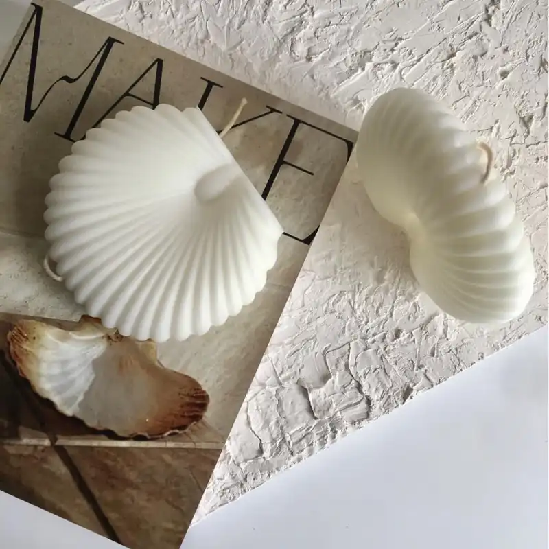 قالب شمع مدل صدف شیار دار