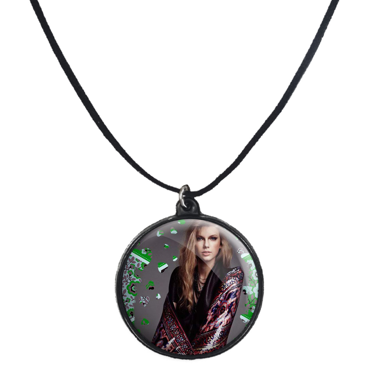 گردنبند پرمانه طرح تیلور سویفت کد pmb.2856 مدل دو طرفه