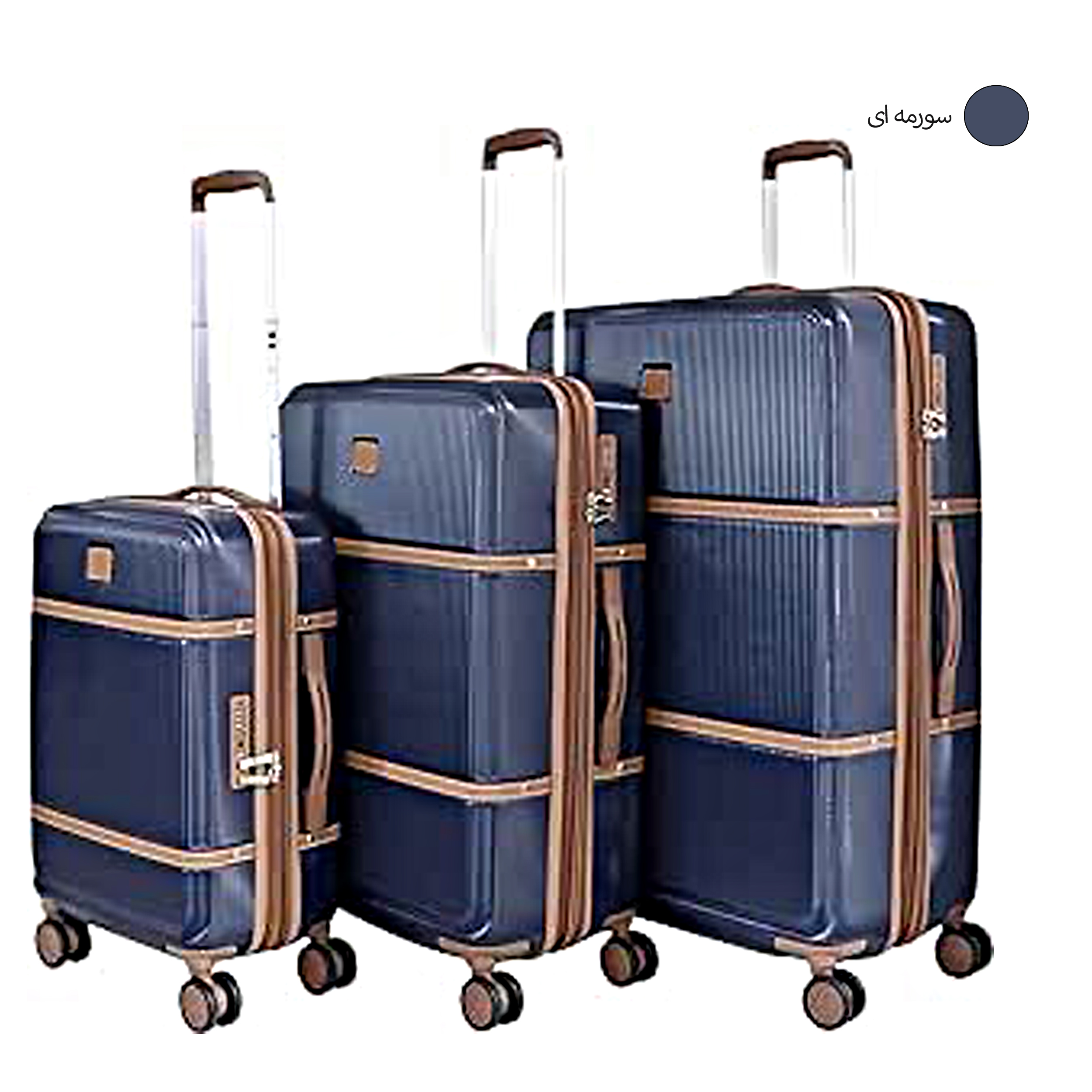 مجموعه سه عددی چمدان پیر کاردین مدل Upright -  - 10