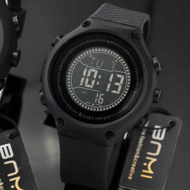 ساعت مچی دیجیتال بنمی مدل کوارتز تک زمانه ضد آب بند پیو کرنومتر دار کد ۲