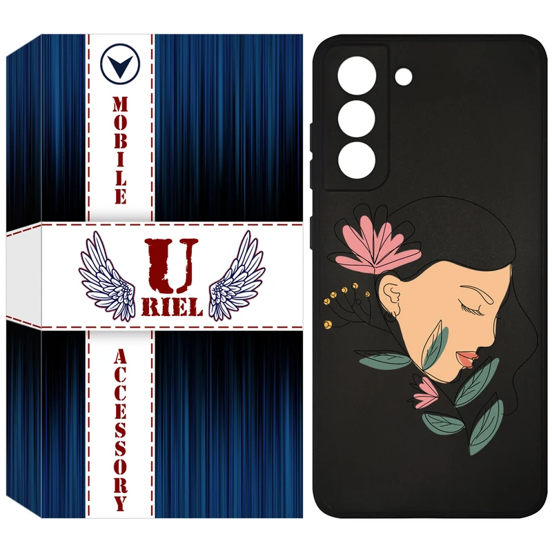 کاور یوریل قاب مدل KSH کد 53 طرح صورت زن مناسب برای گوشی موبایل سامسونگ Galaxy S21 FE 5G