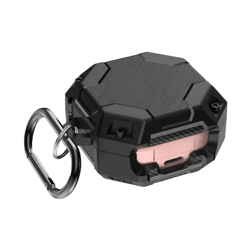 کاور کینگدام مدل 3ple Carbon مناسب برای هدفون سامسونگ Galaxy Buds Live / Buds Pro / Buds 2 / Buds 2 Pro به همراه آویز