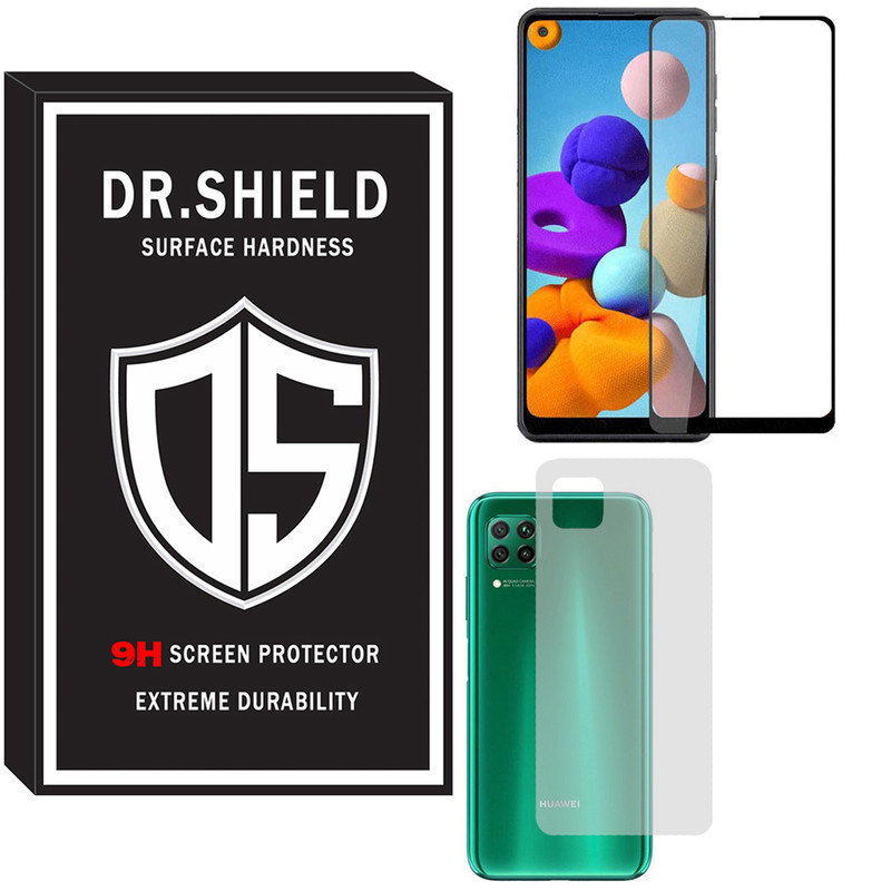 محافظ صفحه نمایش دکتر شیلد مدل TFPDR-06 مناسب برای گوشی موبایل هواویP40 Lite به همراه محافظ پشت گوشی