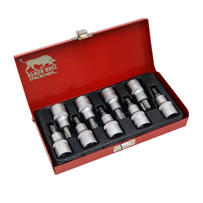 سری آچار بکس آلن ستاره ای مدل بلک بول کد YP-T20-T60MM مجموعه 9 عددی 