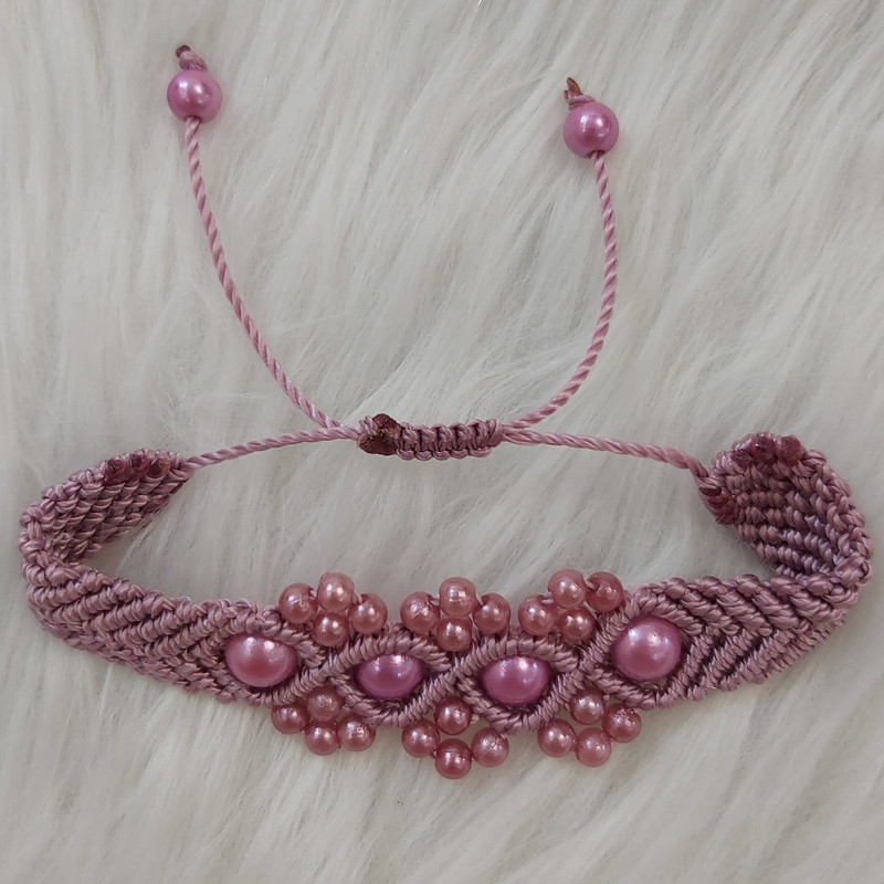 دستبند دخترانه مدل مرواریدی کد baf111 دستبند دخترانه مدل مرواریدی کد baf111