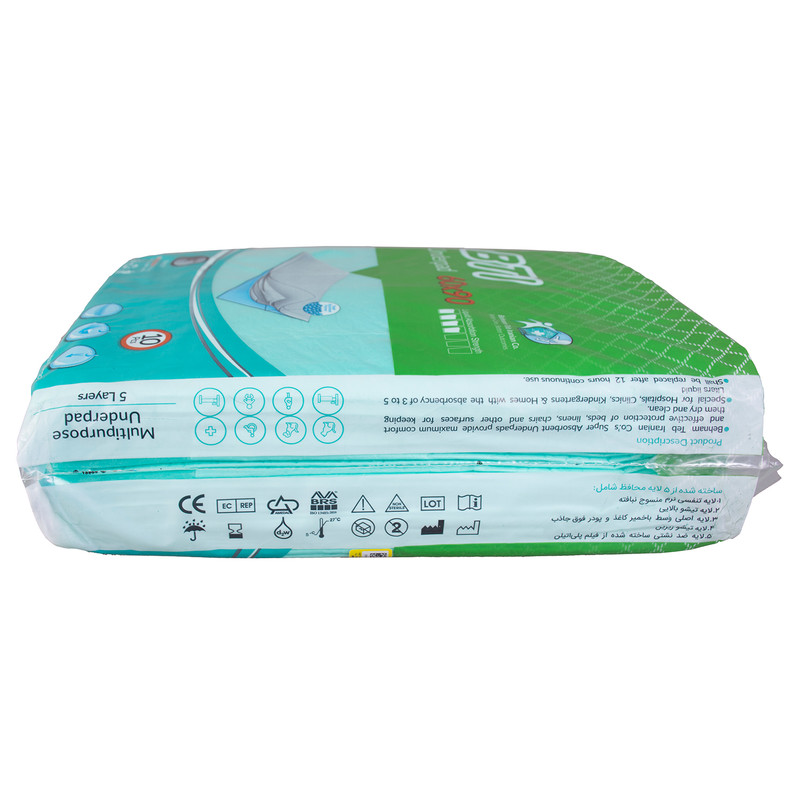 پد زیرانداز بیمار بی تی آی مدل 6090 مجموعه 16 عددی