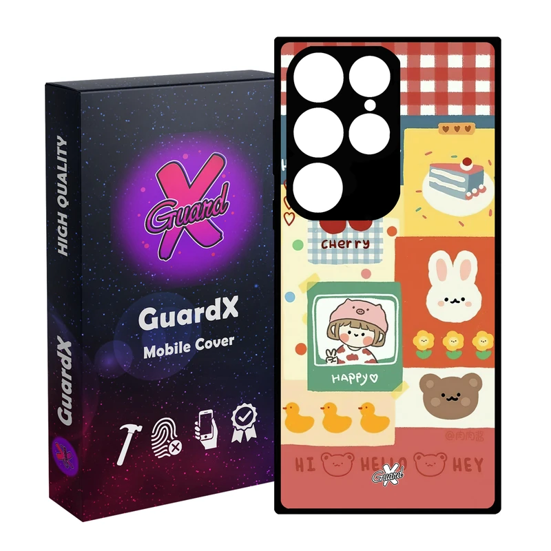 کاور گارد ایکس طرح دختر مدل Glass10515 مناسب برای گوشی موبایل سامسونگ Galaxy S24 Ultra