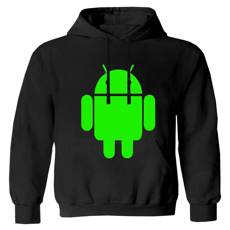 هودی پسرانه مدل ربات F39 رنگ مشکی