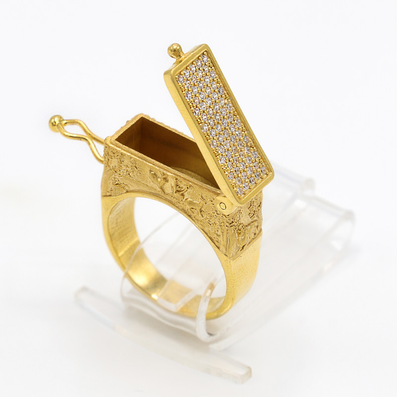 انگشتر طلا 18 عیار مردانه مدل T1 انگشتر طلا 18 عیار مردانه مدل T1