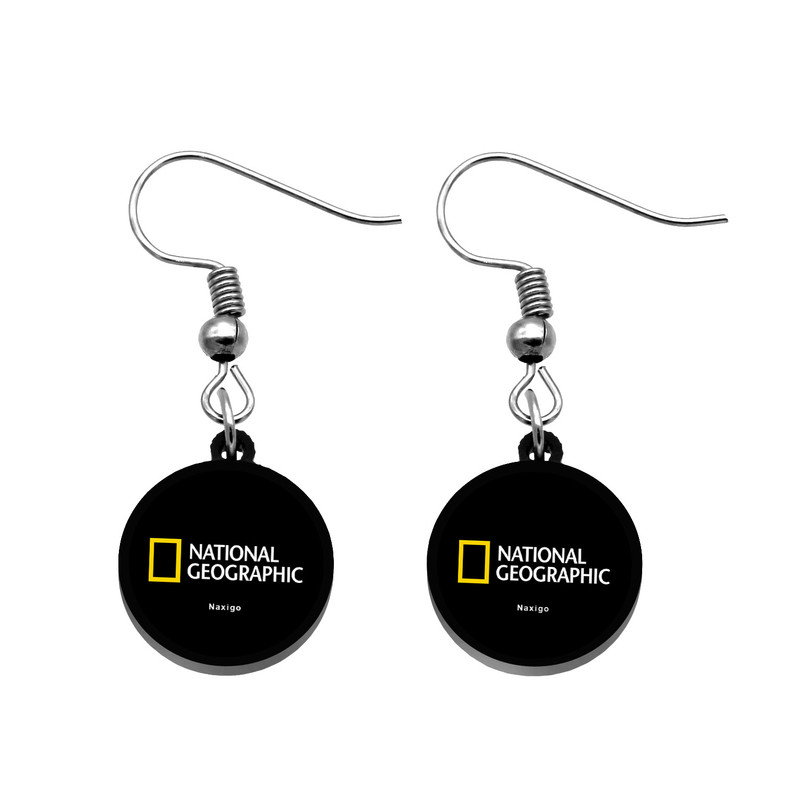 گوشواره زنانه ناکسیگو مدل شب تاب طرح National Geographic کد ES7353