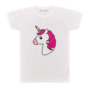 تی شرت بچگانه پرمانه طرح یونیکورن کد pmt.3259