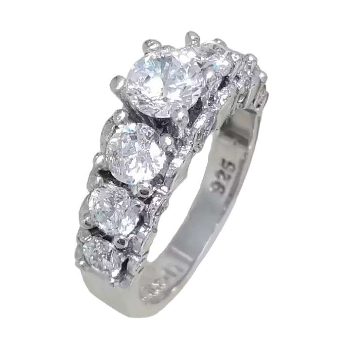 انگشتر نقره زنانه کد 62