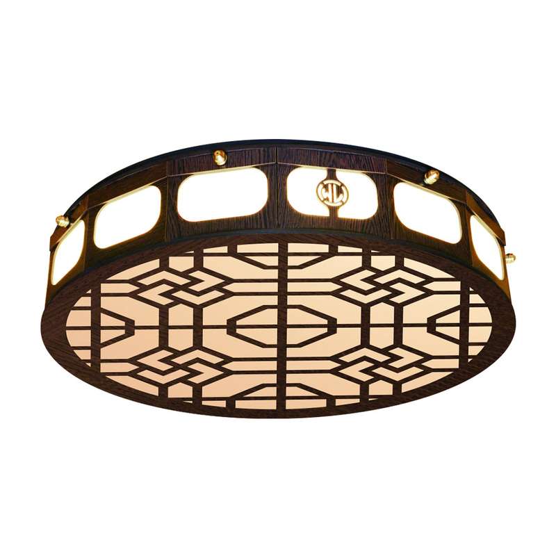 لوستر سقفی وودلایت طرح اوپال دایره