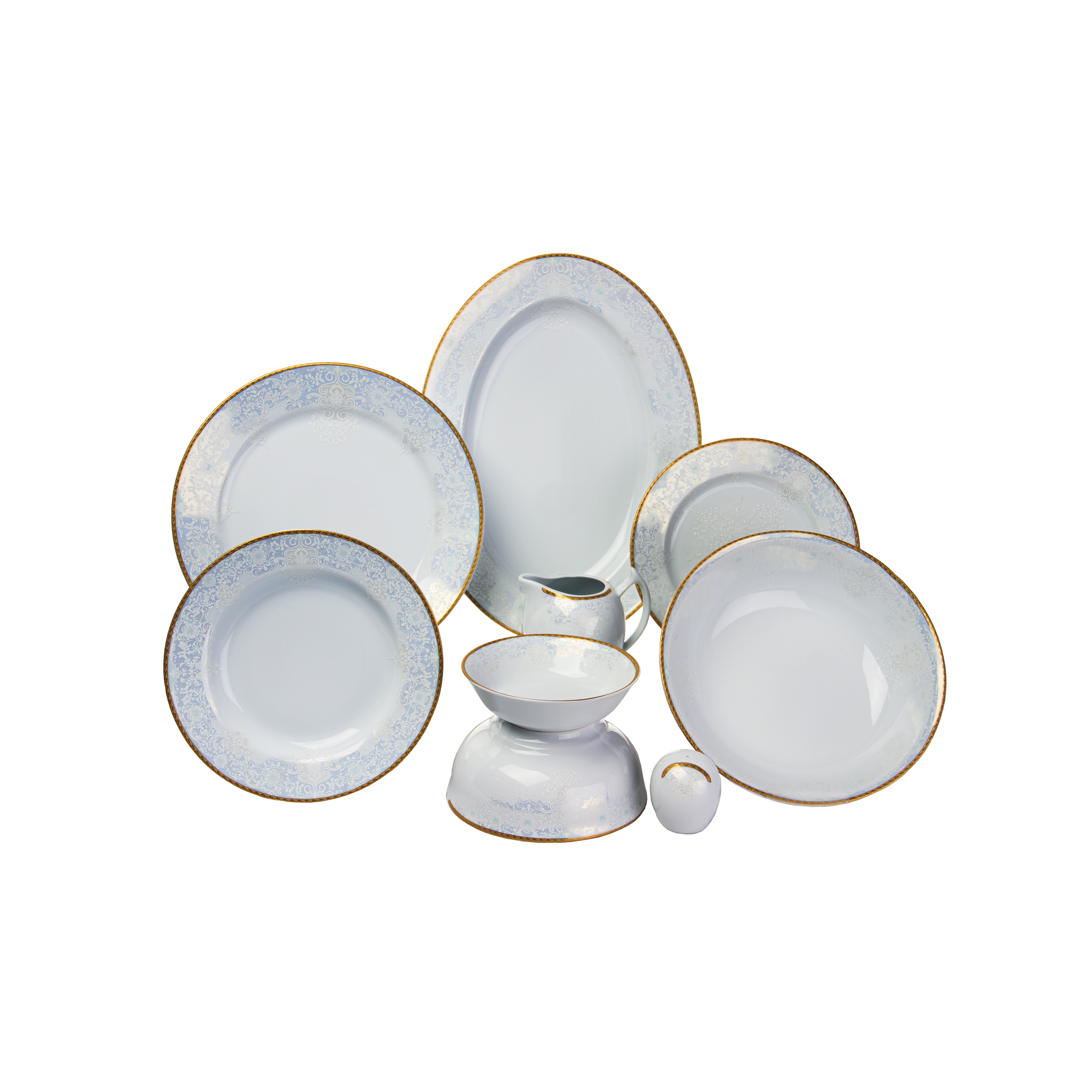 سرویس غذاخوری 30 پارچه چینی توس ایران مدل پاتریکا درجه یک