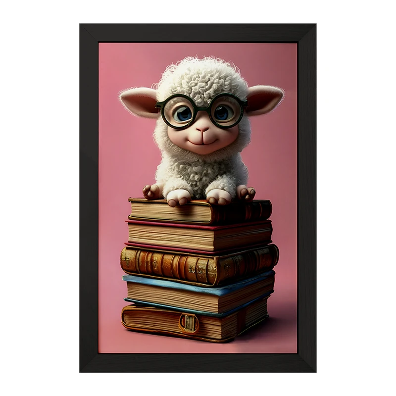 تابلو خندالو مدل گوسفند کیوت کد F8460