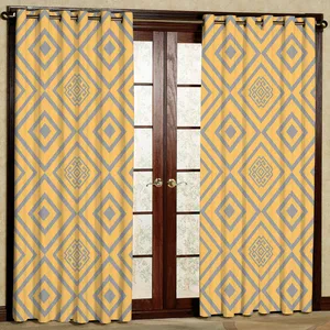 پرده مدل لوزی هازان پانچی کد 4310 سایز 140x200 سانتی متر