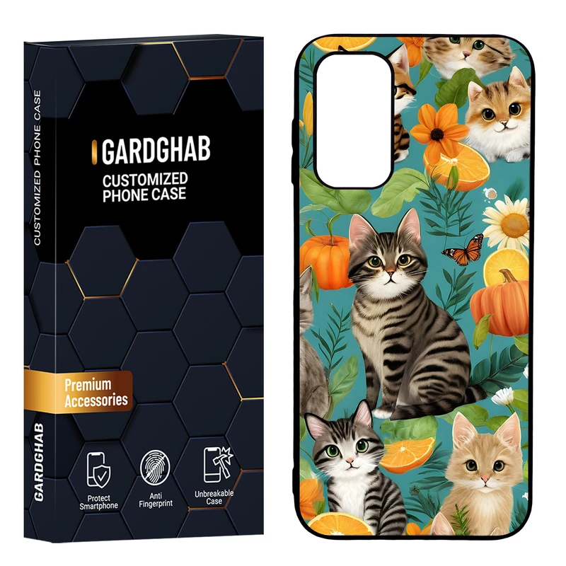 کاور گارد قاب مدل پشت گلس هنری مناسب برای گوشی موبایل سامسونگ Galaxy A14