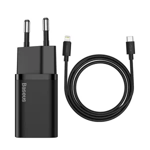 شارژر دیواری 20 وات بیسوس مدل Quick Charger 20W به همراه کابل لایتنینگ