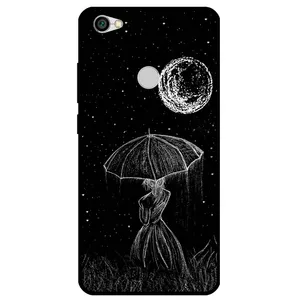 Megafone Girl and Moon 1369 Cover For Xiaomi Redmi Note 5A Prime